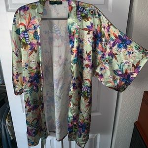 Multicolor Silk Kimono *size M fits up to XL*